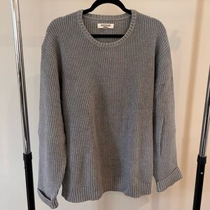 Goodthreads Men’s Ribbed Cotton Grey Sweater